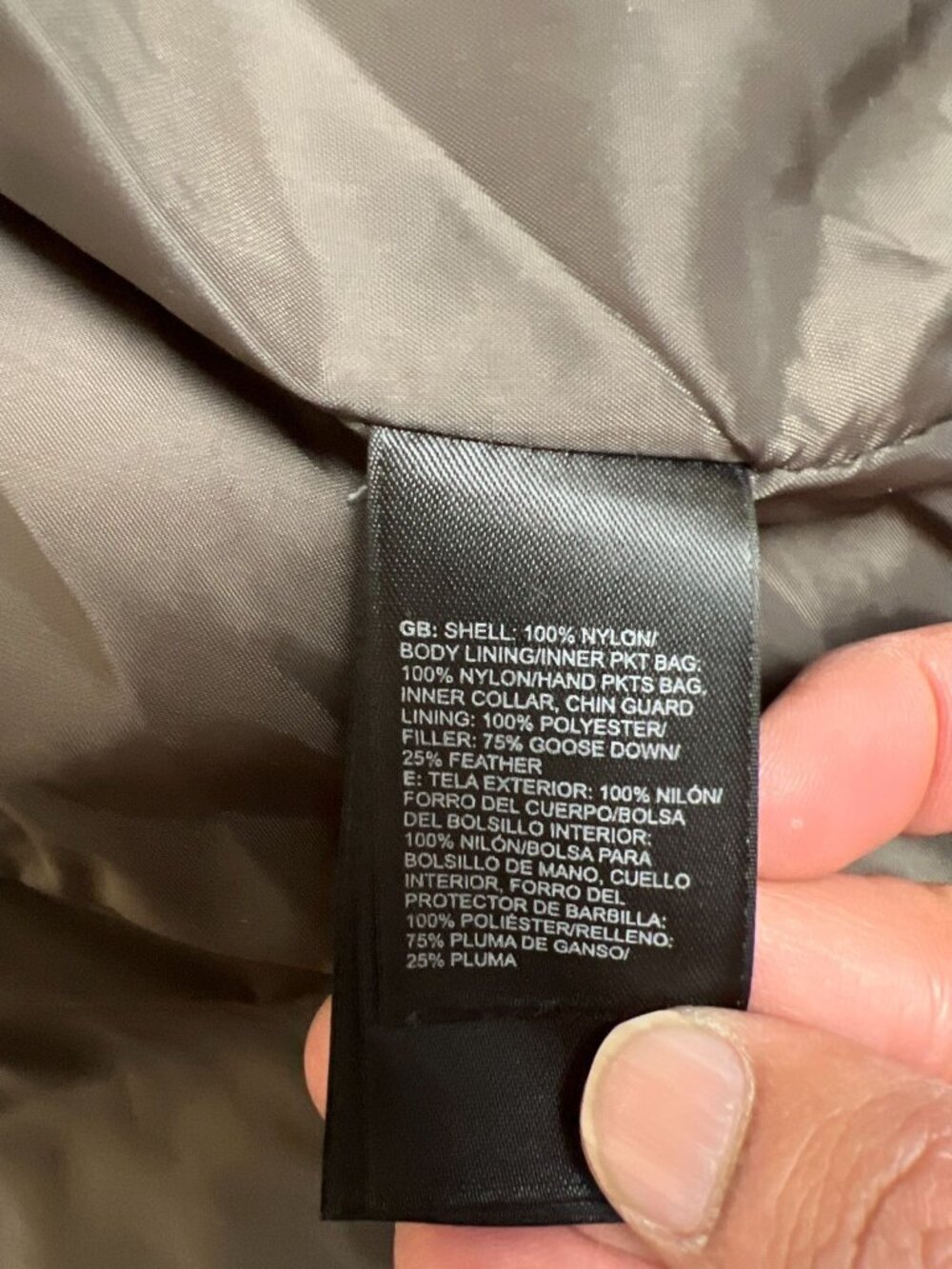 The North Face Women M Brown 550-Down Puffer Vest Diamond Quilted Aconcagua - Picture 4 of 12